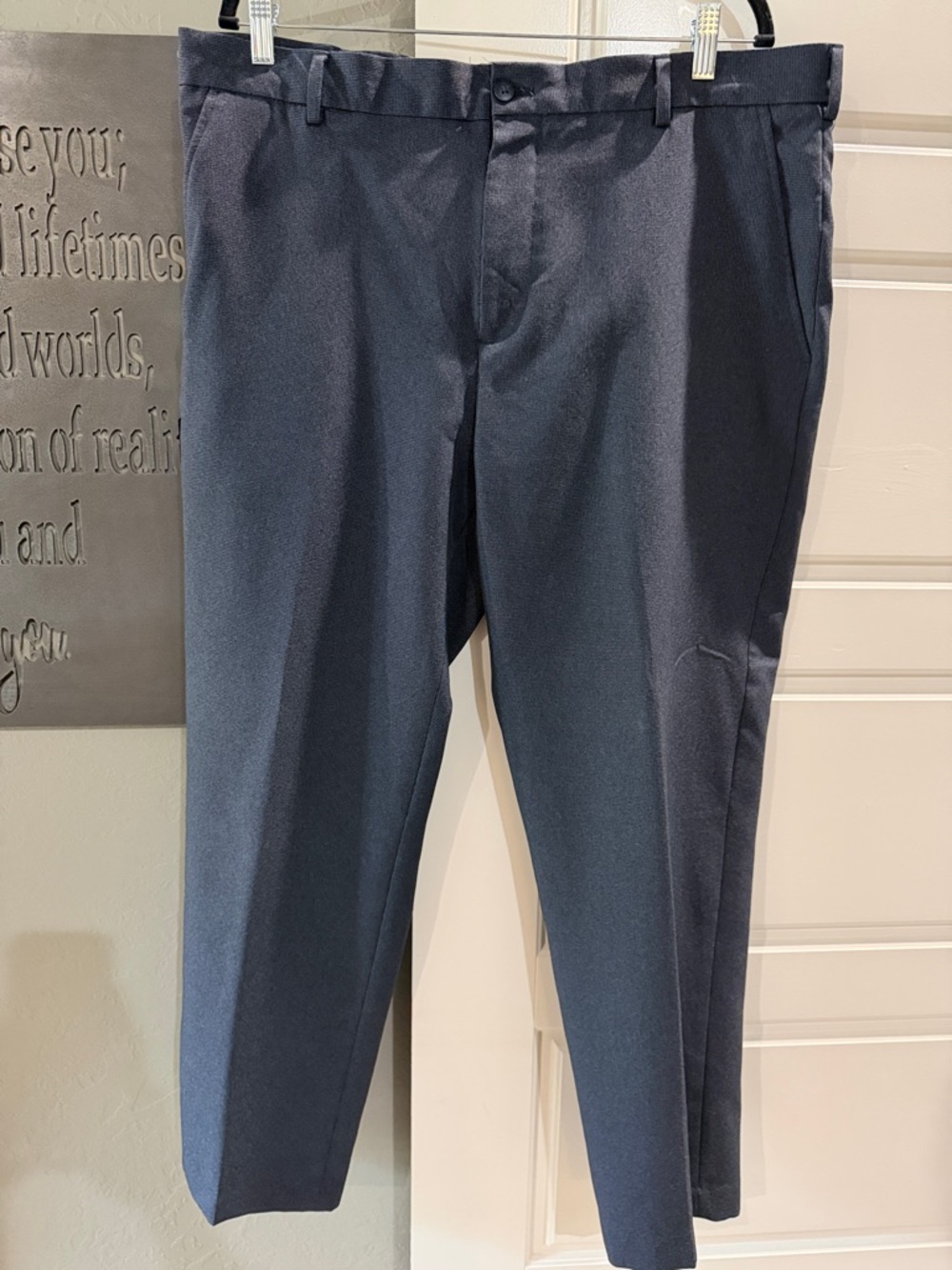 Van Heusen Men's Navy Straight Dress Pants